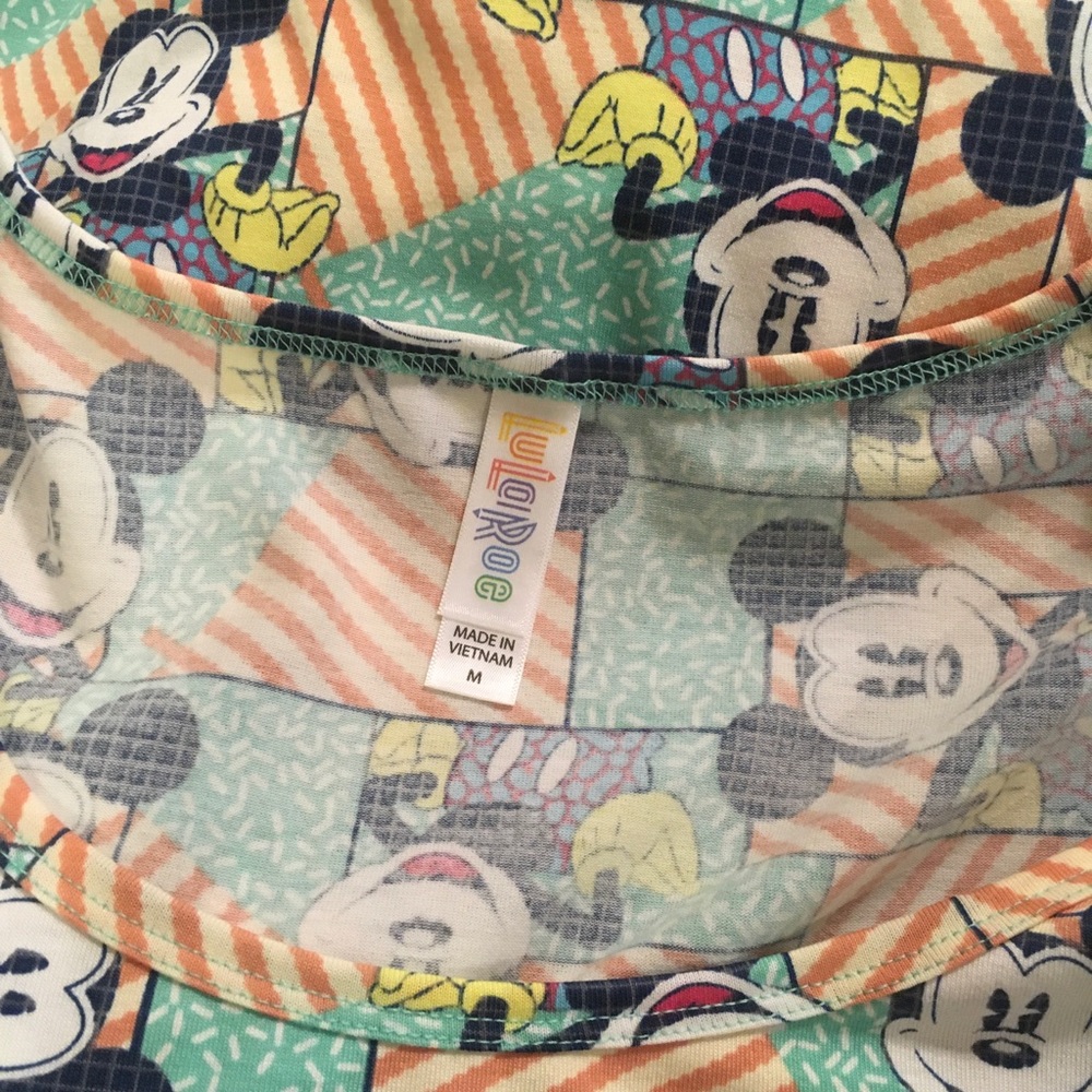 LuLaRoe Disney Mickey Classic T Shirt M FREE SHIP - Picture 5 of 6